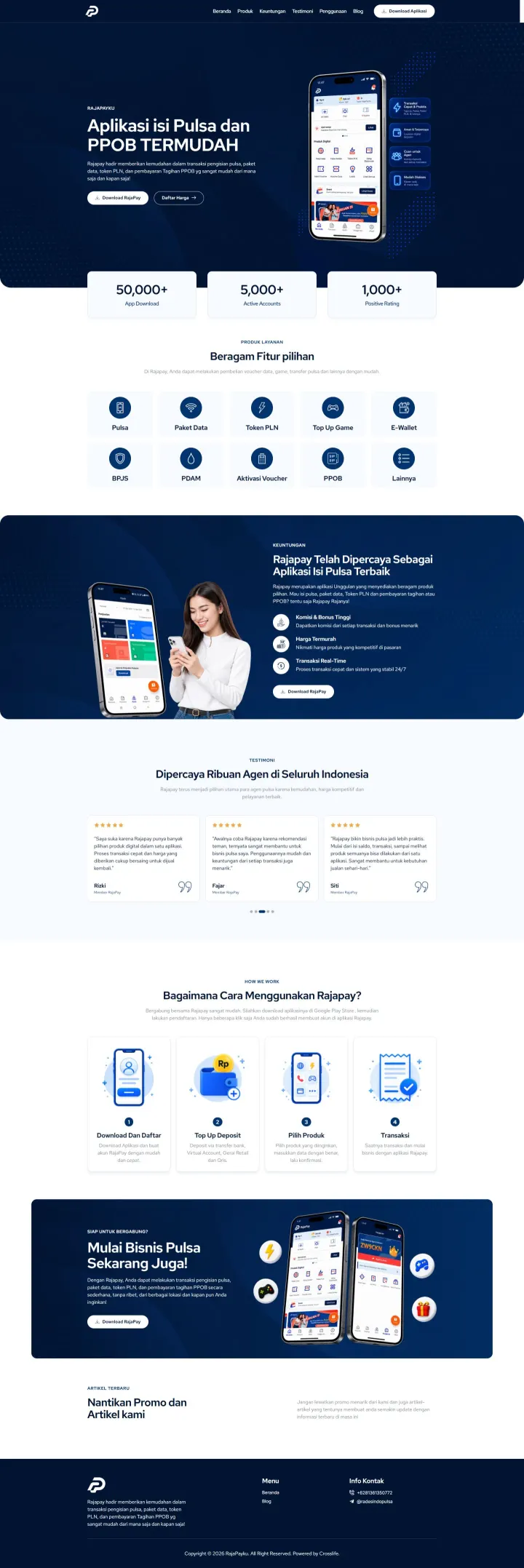 Halaman 2 website Rajapayku