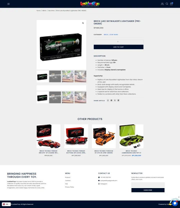 Halaman 3 website LuckiestToys